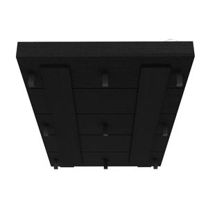 Base de Cama Doble Negra Tapizada para Dormitorio, Muebles Tapizados - Product Image 2