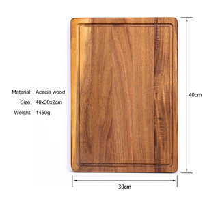 Planche à découper en bois écologique de qualité supérieure |   Ustensiles de cuisine en bambou naturel |   Planche à découper durable, compatible lave-vaisselle et personnalisable - Product Image 6