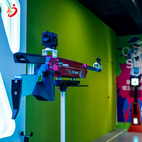 Machine de jeu de tir laser simulé, sport de course et de tir multijoueur, à monnayeur, en métal, pour intérieur