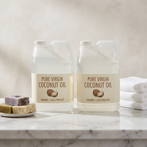 Aceite de Coco Virgen Puro Fraccionado Prensado en Frío, Orgánico, de Grado Alimenticio, Natural, para Cuidado de la Piel, Cabello, Masajes y Uso Culinario - Product Image 4