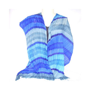 Bufanda de Seda Tie Dye de Dos Tonos con Diseño Personalizado al por Mayor para Mujer, Bufanda de Seda Chifón de Moda, Bufandas Elegantes para Dama con Estampado Personalizado - Product Image 1