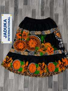 Minifaldas de Chifón para Niña, Cintura Natural, Transpirables, con Bordado Floral Hawaiano de Micronesia, Elásticas, Bajo MOQ - Product Image 2