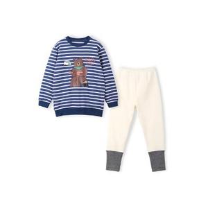 Conjunto de Ropa OZKIZ para Niños con Diseño de Animales, Tela Suave Tipo Waffle, Rayas, Moda para Niños de 2 a 6 Años, Primavera/Otoño, Venta al Por Mayor - Product Image 1