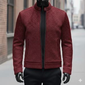 เสื้อแจ็คเก็ตหนังแท้ขนวัวแท้สำหรับฤดูหนาว ยี่ห้อ Royal Dayed รุ่นหรูหรา - Product Image 5