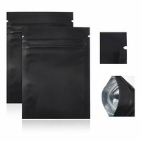 Pochette plate métallisée à fermeture éclair trois côtés, imprimée sur mesure pour l'emballage en vrac d'épices et de poudres aromatiques