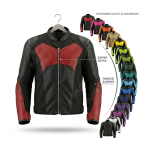 Veste de moto en textile respirant et léger, protection robuste, sur mesure, en velours côtelé - Product Image 1