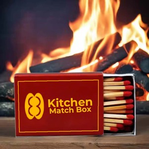 Allumettes de sécurité domestiques personnalisées à faible coût avec brûlure propre et stockage facile pour un effet de logo imprimé déclenchant le feu - Product Image 6