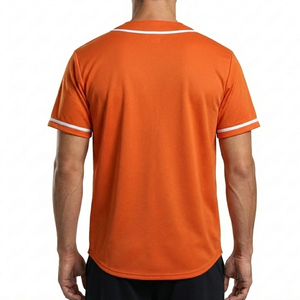 Nueva Camiseta de Béisbol Elegante de Manga Corta con Botones Delanteros, Precio Económico, Ropa Deportiva de Poliéster, Corte Regular para Toda Temporada - Product Image 6