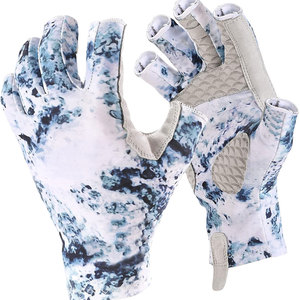Fishing Gloves Heated Breathable Lightweight Half-finger Anti-Slip Spandex Pull on Summer for Unisex Sun Protection - Product Image 3