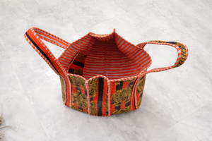 Sac fourre-tout en coton bohème Le Souvenirs Lady Ornange avec fermeture éclair, poches intérieures, léger, taille 18 pouces - pour le shopping, les voyages, etc. - Product Image 3