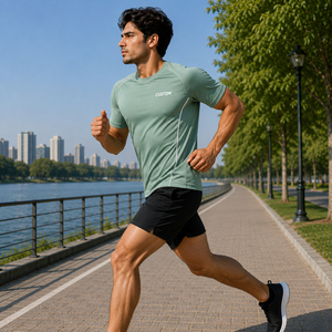Hot-Selling Short Sleeve T-<b>Shirt</b> <b>for</b> <b>Men</b> Quick-Dry Running Short Sleeves Training Top Fitness Training T-<b>shirt</b> - Product Image 4