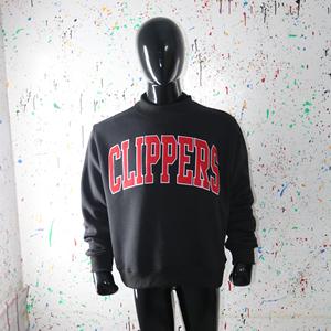 Sudadera CLIPPERS con cuello simulado, 450 GSM, nombre personalizado, bordado en aplique, corte holgado, 100% algodón, felpa francesa. - Product Image 6