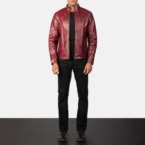 High Quality Cheap Men's Genuine <b>Leather</b> Biker <b>Jacket</b> Tan Custom Child Fringe <b>Suede</b> Waterproof Breathable Winter BRUIT - Product Image 5
