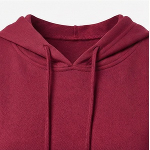 Conjunto de 2 Piezas para Mujer, Top con Capucha de Manga Corta y Pantalones Cortos por Encima de la Rodilla, Color Sólido, Estilo Casual, Holgado, Tejido de Algodón, para Primavera - Product Image 5