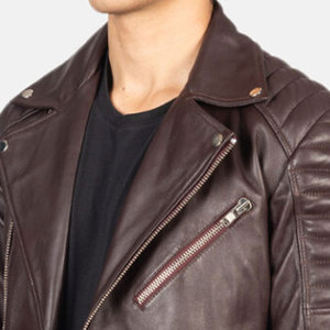 Wholesale <b>Men</b> Leather <b>Jacket</b> Customized Logo Spring <b>Lightweight</b> Breathable High Street Style <b>Men's</b> <b>Jackets</b> - Product Image 4
