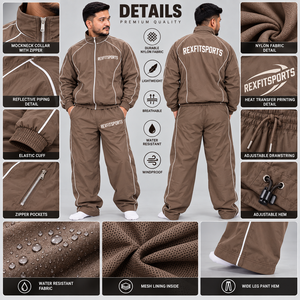 Conjunto Deportivo de 2 Piezas para Hombre, Chaqueta Cortavientos Ligera y Pantalones Jogger de Nailon, Proveedor de Ropa Deportiva Personalizada con Logotipo - Product Image 6