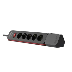 Custom EU Schuko Universal detachable 15A 4 outlets Plugs power detachable Desk Socket with USB type a c Hub