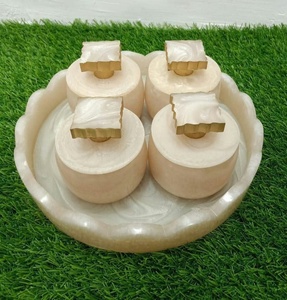 Juego de Jarrones de Resina Marrón Ecológicos, Resistentes a la Humedad, para el Hogar y Hotel, Multiusos, para Frutos Secos, Artesanía, Apilables - Product Image 2