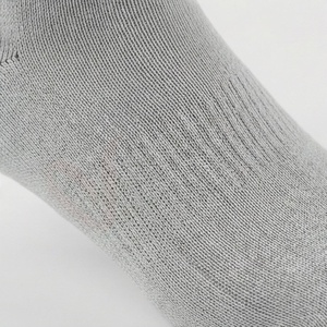 <b>Men's</b> Knee High <b>Socks</b> Gray <b>Striped</b> Knitted Cotton Breathable Sports Regular Style Spring - Product Image 5