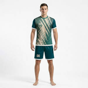 Ensemble de maillots de football personnalisés en polyester pour hommes, uniforme de football d'usine avec impression numérique, vêtements d'été, uniformes de football - Product Image 5