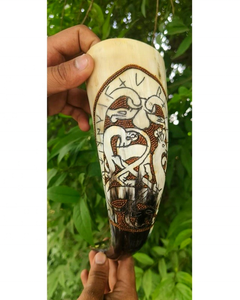 Haute qualité d'inspiration médiévale Viking bière corne à boire tasse Style animal cadeau de Noël et de la fête des mères - Product Image 2