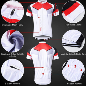 Uniforme de Ciclismo de Buena Calidad, Ropa de Ciclismo con Logotipo Personalizado, Ropa de Ciclismo de Manga Corta para Hombre, Trajes de Ciclismo - Product Image 5