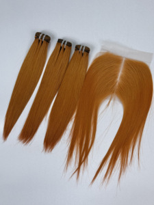 ผมแท้เวียดนามสีบลอนด์น้ำผึ้ง รุ่น Anh Hair A92 แบบตรงธรรมชาติ  ชนิดผมต่อแบบ Closure และ Single Weft  100% เวอร์จิ้น  แบบเป็นมัด  หนังศีรษะเงางาม - Product Image 1