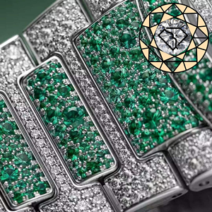 Reloj Cronógrafo RAMDUT IMPEX con Logotipo Personalizado, Lujoso, Simple, con Incrustaciones de Diamantes, Fecha Automática, Bisel de Diamantes, Esfera de Cristal, 46 mm, Acero Inoxidable, Cuarzo - Product Image 4