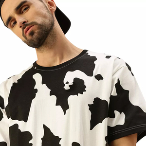T-shirt décontracté pour homme à manches courtes et col rond en tissu toile 100% coton uni, coupe classique - Product Image 6