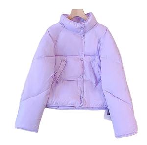 2024 nouveau coréen hiver mode femmes imprimé coton rembourré veste ample décontracté léger chaud pardessus grande taille caractéristique - Product Image 1