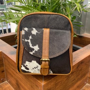 Nouveau Haute Qualité Vrais Cheveux Sur Cuir De Vachette Mini Sac À Dos Western En Cuir Véritable Sac À Dos De Luxe Casual Sacs À Dos Pour Unisexe - Product Image 4