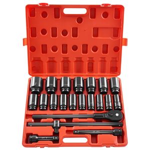Set di 22 Chiavi a Bussola Profonde da 3/4 Pollici, Misure Assortite SAE Standard per Uso Efficiente con Utensili a Impatto - Product Image 1