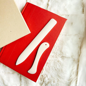 Juego de Plegadores de Hueso con Forma Natural, Ecológicos y Pulidos, Herramientas para Encuadernación y Manualidades con Papel FAIZA CRAFT - Product Image 4