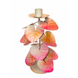Luxury Metal Leaf Candle Holder for Home Decor Decorative Tabletop <b>Tealight</b> Stand Modern Floral Design Wedding Centerpiece Stand - Product Image 1