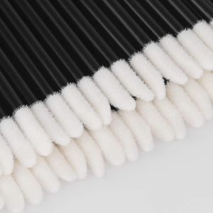 50pcs Disposable <b>Nylon</b> Lip Scrub Brush Lip Gloss Wand <b>Plastic</b> Lipstick Applicator Beauty Tool - Product Image 3