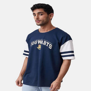 Camiseta de Alta Calidad y Peso Pesado con Hilo Abierto y Hombros Descubiertos, Camiseta de Algodón Puro con Logotipo Bordado - Product Image 3