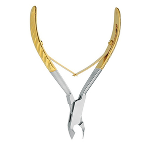 ที่ตัดหนังกำพร้าคุณภาพสูง ชุบทองบางส่วน ใบมีดคมกริบ แบบกล่อง ที่ตัดเล็บความงามพร้อมสปริงคู่ - Product Image 4