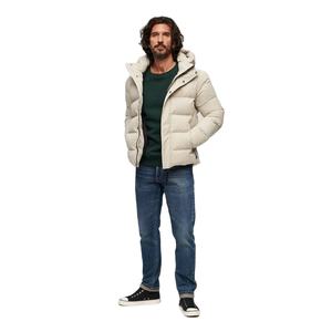 Novedad 2026: Chaqueta de invierno acolchada para hombre, totalmente personalizable, cálida, con cremallera completa y efecto lavado, al por mayor. - Product Image 1