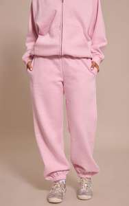 Women's Solid Eco-Friendly Two Piece Full Zip Hoodie & Pants Tracksuit <b>Set</b> Casual for Wear Comfortable Matching Outfit - Product Image 6