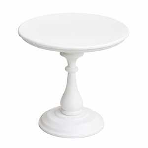 Expositor de Postres de Lujo con Base de Pedestal de Madera Blanca para Bodas - Product Image 1