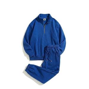 Wholesale Price Winter Streetwear Tracksuit Hooded Drawstring <b>Jacket</b> Jogger Set Reversible Lightweight Breathable Unisex - Product Image 4
