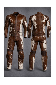 Traje de Motocross Personalizado para Hombre, de Cuero con Estampado de Vaca, Impermeable, de Secado Rápido, Ropa de Protección para Carreras, Verano e Invierno - Product Image 5