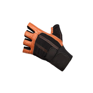 Poignées demi-doigts en cuir imperméables pour l'haltérophilie, les soulevés de terre, les tractions et la musculation - Product Image 5
