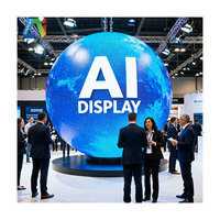 Pantalla LED Esférica para Interiores P1.2 P1.5, Globo de Video de 360 Grados, Esfera para Publicidad en Paredes de Estadios, 8K IP66 Resistente al Agua DE DK KR