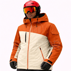 Wholesale Hooded Zipper Ski Wear Custom <b>Waterproof</b> Snow Jacket Breathable Insulated Winter Apparel OEM Private Label - Product Image 2