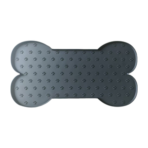 Waterproof Silicone Bone Shaped Dog Feeding Mat Cat Food <b>Bowl</b> Placemat Paw Print <b>Puppy</b> Water Tray Pad - Product Image 3