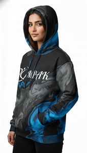 เสื้อฮู้ดดี้โอเวอร์ไซส์คุณภาพสูงสำหรับทุกเพศ พิมพ์ลายแบบซับลิเมชั่นทั่วตัว เหมาะสำหรับใส่ลำลอง - Product Image 4