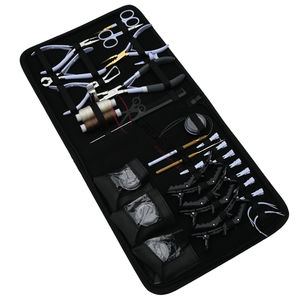 Professional Big Hair Extension Tools Kit with Tape In Plier Micro Bead Remover Crimping Plier Keratin Bond <b>Cutter</b> 4 Beads Box - Product Image 6