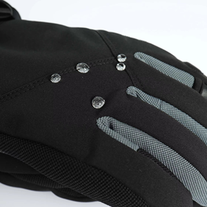 Gants de ski d'hiver imperméables en cuir avec paume en cuir, résistants au froid, fermeture à cordon, doigts complets, logo personnalisé pour snowboard, 3M - Product Image 4