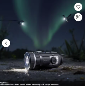Kit de caméra de vision nocturne numérique avec réseau sans fil, stockage 32 Go, étanche - Product Image 2
